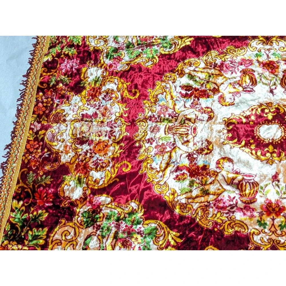 VTG 70s Besana Italian Velvet Tapestry 101